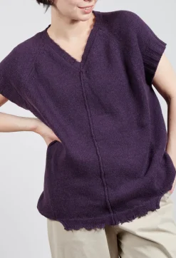 Klori Gilet in Plum
