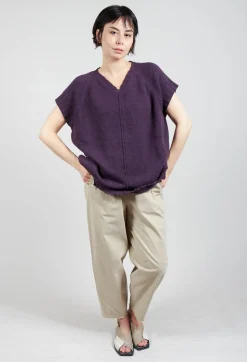 Klori Gilet in Plum