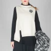 Knit Sleeveless Jumper in Beige