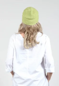 Knitted Beanie Hat in Green
