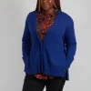 Knitted Cardigan in Cobalto Cobalt