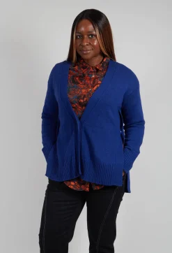 Knitted Cardigan in Cobalto Cobalt