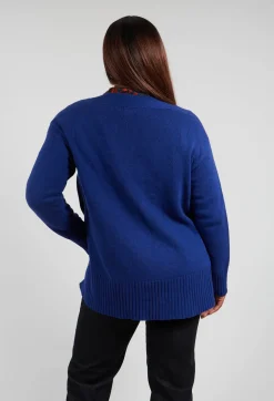 Knitted Cardigan in Cobalto Cobalt