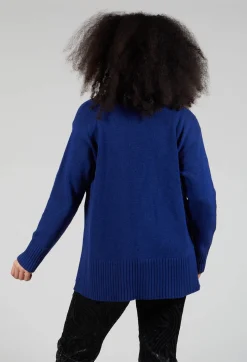 Knitted Cardigan in Cobalto Cobalt