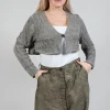 Knitted Cardigan in Hay Cloud