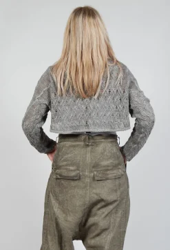 Knitted Cardigan in Hay Cloud