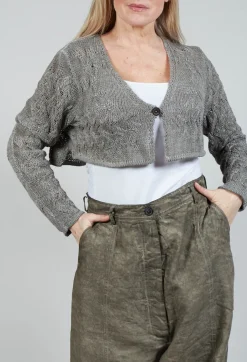 Knitted Cardigan in Hay Cloud
