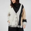 Knitted Fowler Cardigan in Greige