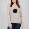 Knitted Jumper in Sand Nero