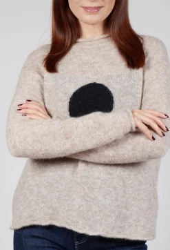 Knitted Jumper in Sand Nero