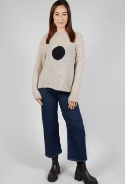 Knitted Jumper in Sand Nero