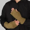 Knitted Mittens in Bronze