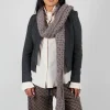 Knitted Scarf in Brown