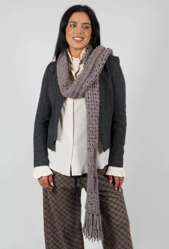 Knitted Scarf in Brown