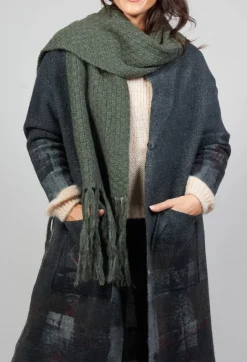 Knitted Scarf in Mirto