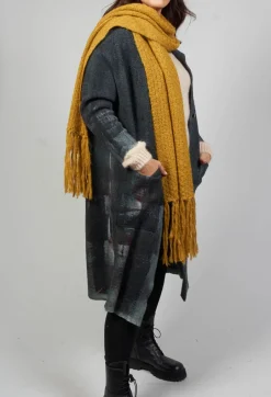 Knitted Scarf in Mustard