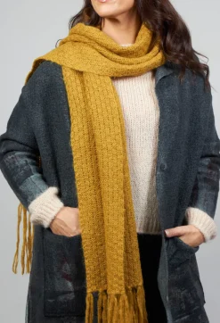 Knitted Scarf in Mustard