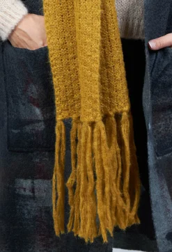 Knitted Scarf in Mustard