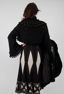 Knitted Snape Jumper in Black