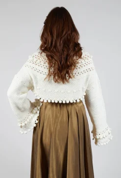 Knitted Snape Jumper in Ivory