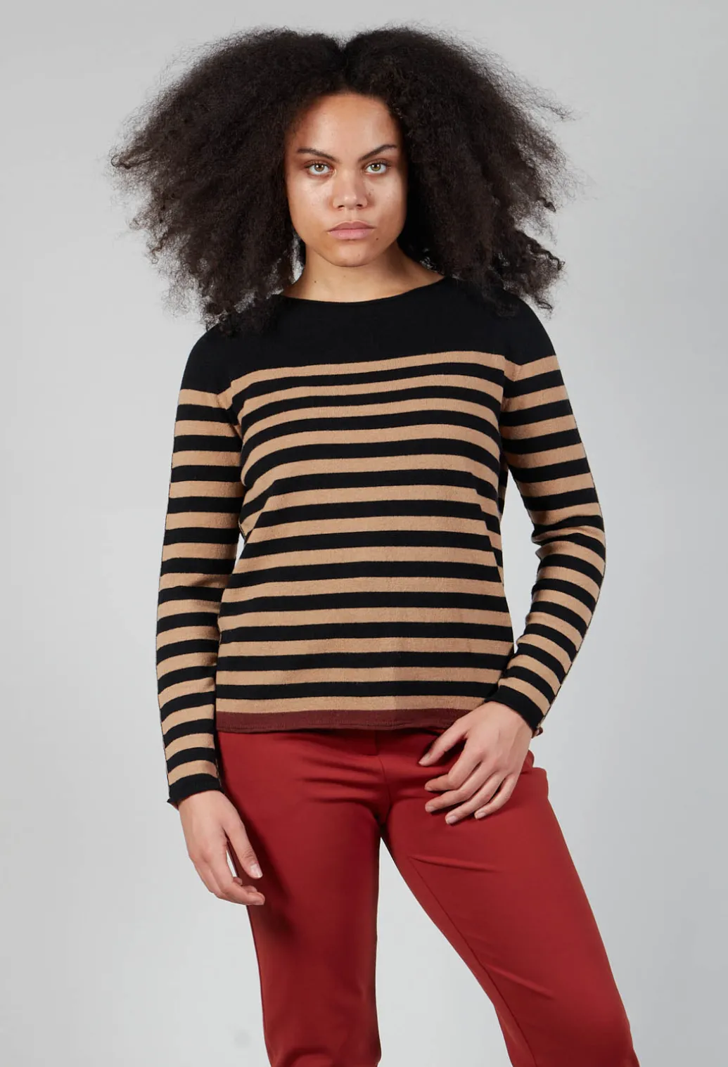 Knitted Sweater in Beige Nero