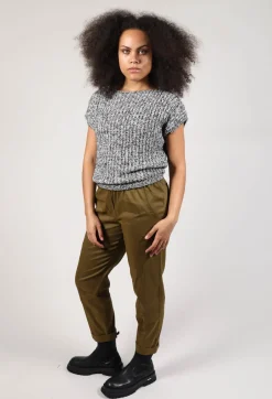 Knitted Sweater Vest in Grey