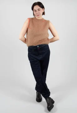 Knitted Vest in Caramello
