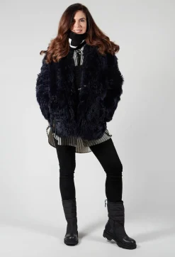 Knitted Vest with Ladder Feature in Black