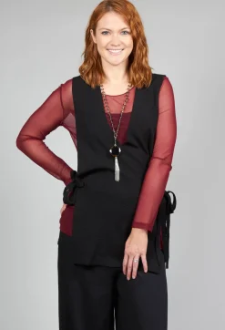 Knitted Waistcoat in Black