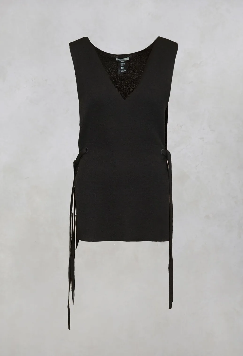 Knitted Waistcoat in Black