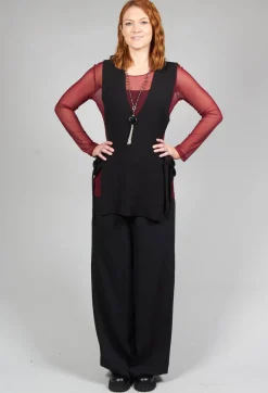 Knitted Waistcoat in Black