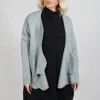 Knitted Wave Cardigan in Grey