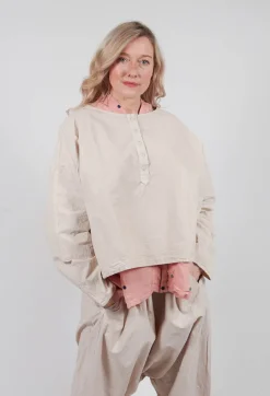 Ökoerfolg Blouse in Kiesel