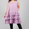 Kommschlicht Dress in Perlmutt