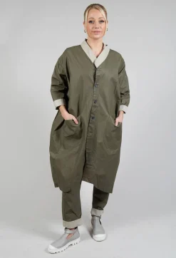Kumasi Coat in Argile and Majestic