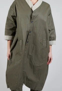 Kumasi Coat in Argile and Majestic