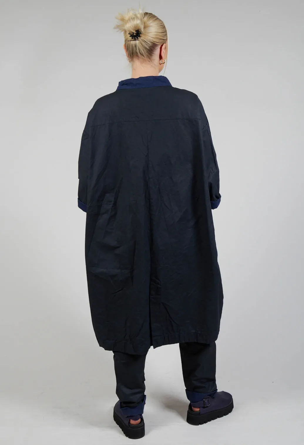 Kumasi Coat in Night and Cobalt