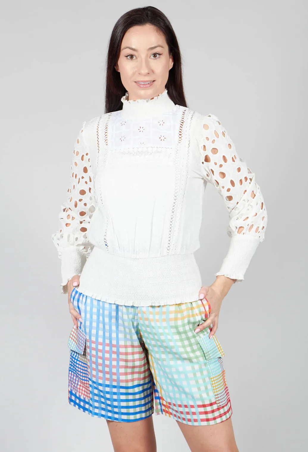 Lace Blouse in White