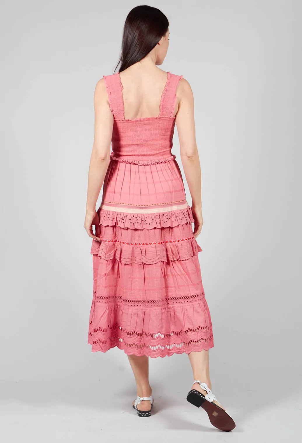 Lace Dress in Marsala Pink