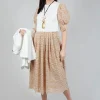Lace Dress in Sabbia