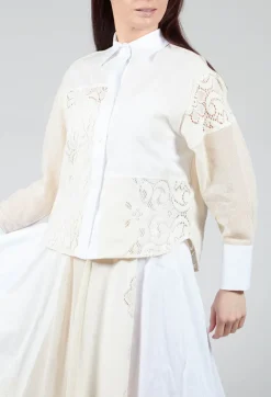 Lace Shirt in Vanilla Ice