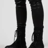 Lace Up Boots in Black
