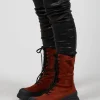 Lace Up Boots In London Caramello