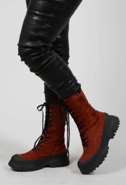 Lace Up Boots In London Caramello