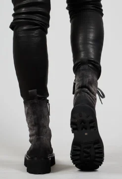 Lace Up Boots in Rock
