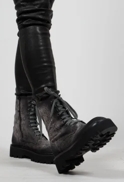 Lace Up Boots in Rock