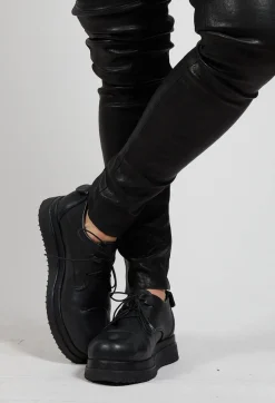 Lace Up Loafers in Black