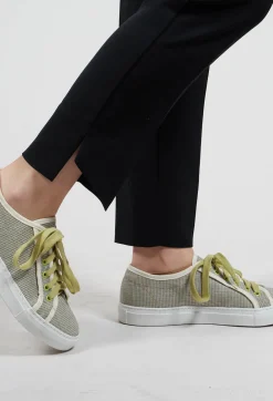Lace Up Sneakers in Alga