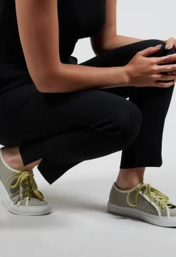 Lace Up Sneakers in Alga