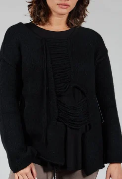 Ladder Feature Jumper in Black
